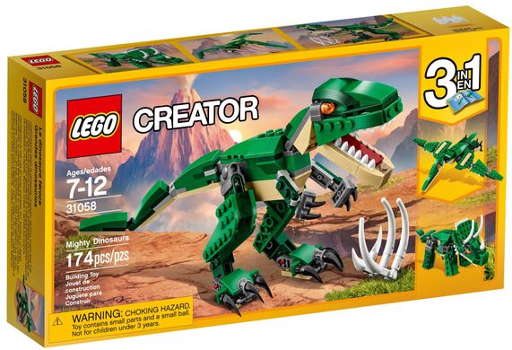 Конструктор LEGO Creator Могутні динозаври 31058 фото
