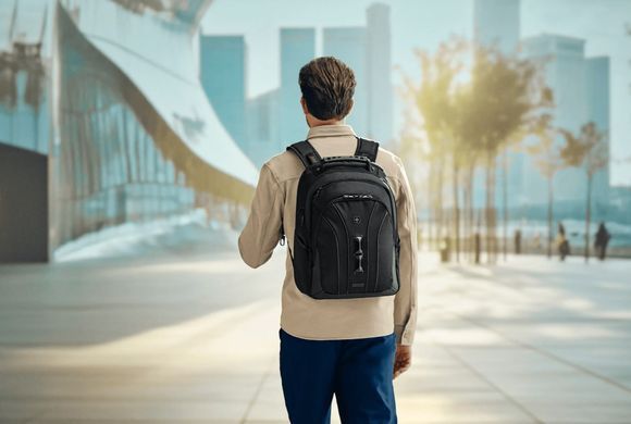 Wenger Icons Backpack, Legacy Black Series, 16" Laptop Backpack, Black 653629 фото