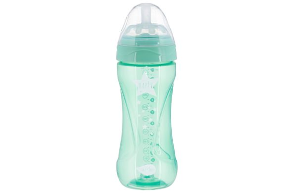 Детская бутылочка Nuvita 6052 Mimic Cool 330мл 4+ Антиколиковая зеленая NV6052GREEN фото