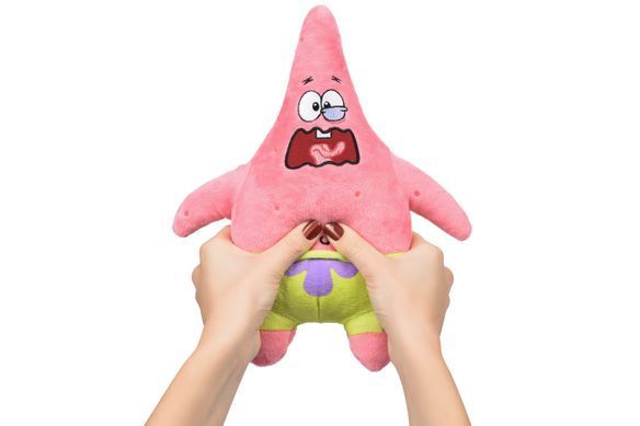 Sponge Bob Exsqueeze Me Plush Patrick Burp із звуком EU690903 фото