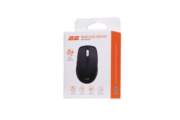 2E Миша MF225 Silent, WL/BT, чорний 2E-MF225WBK фото