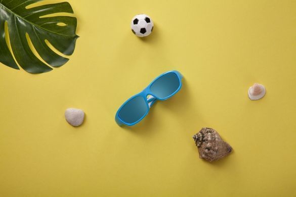 Детские солнцезащитные очки Koolsun бирюзово-белые серии Sport (Размер: 3+) KS-SPBLSH003 фото