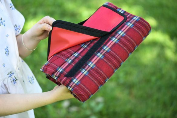 ARDESTO Плед Picnic 130х170см, 100% полиэстер, клетка красный