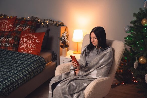 ARDESTO Плед Fleece 130x160см, 100% полиэстер, олени