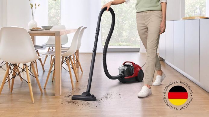 Bosch Пылесос контейнерный, 550Вт красный BGC21X350 фото