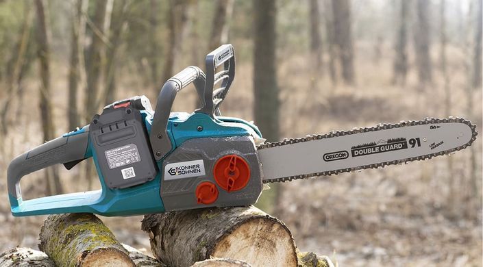 K&ouml;nner & S&ouml;hnen Пила цепная аккумуляторная Konner&Sohnen KS CS40V-14 40В(20+20В) акб 2x4А&middot;час 35см 3.7кг KSCS40V-14SET фото