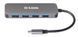 D-Link USB-Концентратор DUB-2340 3xUSB3.0, 1xUSB3.0 (Швидка зарядка), 1xUSB-C/PD, USB-C 2 - магазин Coolbaba Toys