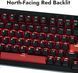 Lemokey Клавиатура механическая X4 84Key, Keychron Red, USB-A, QMK/VIA, Hot-Swap, EN/UKR, Red led, чорний 5 - магазин Coolbaba Toys