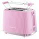 Russell Hobbs Тостер Eden 800Вт, пластик, підігрів, розморожування, малиновий