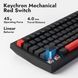 Lemokey Клавиатура механическая X4 84Key, Keychron Red, USB-A, QMK/VIA, Hot-Swap, EN/UKR, Red led, чорний 7 - магазин Coolbaba Toys