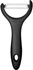 Fiskars Овощечистка горизонтальная Essential, 14.3см, нержавеющая сталь, пластик, черный 1065599 фото
