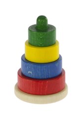 Nic Пірамідка дерев'яна різнобарвна NIC2312 - купити в інтернет-магазині Coolbaba Toys