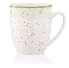 ARDESTO Чашка Siena, 360мл, порцеляна, біло-зелений AR2936SWG фото