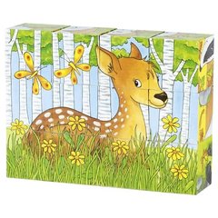 Кубики дерев'яні goki Тварини в лісі 57710G - купити в інтернет-магазині Coolbaba Toys