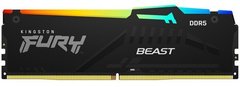 Память ПК Kingston DDR5 16GB 5200 Beast Black RGB KF552C40BBA-16 фото