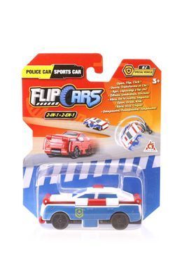 Flip Cars Машинка-трансформер 2 в 1 Полицейский автомобиль и Спорткар EU463875-04 фото