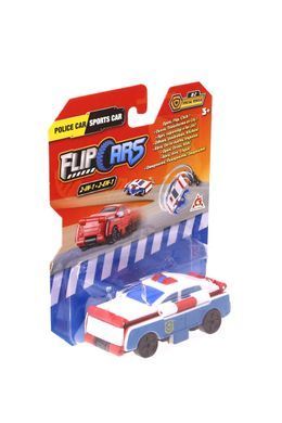 Flip Cars Машинка-трансформер 2 в 1 Полицейский автомобиль и Спорткар EU463875-04 фото