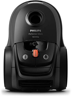 Пылесос Philips мешковой Performer Silent, 650Вт, 4л, НЕРА 13, турбощётка, черный FC8785/09 фото