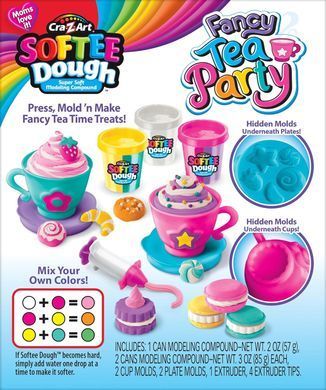 Cra-Z-Art Cra-Z-Art Modeling dough Fancy Tea Party set 10pcs 66605CRA фото