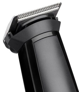 BaByliss Набір для стрижки, для бороди, вусів, голови і носа, акум., вібраційний мотор, насадок-6, сталь, чорний MT725E фото