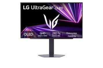 LG Монітор LG 27" 27GX704A-B 2xHDMI, DP, USB, OLED, 2560x1440, 240Hz, 0.03ms, DCI-P3 98.5%, G-SYNC, FreeSync, Pivot, HDR400 27GX704A-B фото