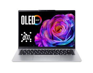 Acer Ноутбук Swift Go 14 SFG14-74 14" WUXGA OLED, Intel U9-285H, 32GB, F1TB, UMA, Win11, серебристый NX.JCWEU.003 фото
