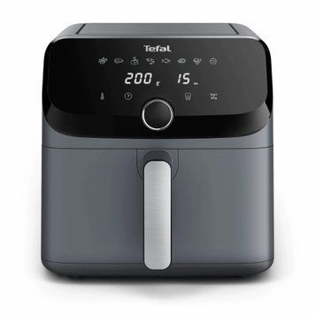 Tefal Мультипіч Easy Fry Mega, 1700Вт, чаша-7.5л, сенсорне керув., 8 програм, пластик, темно-сірий EY855BE0 фото