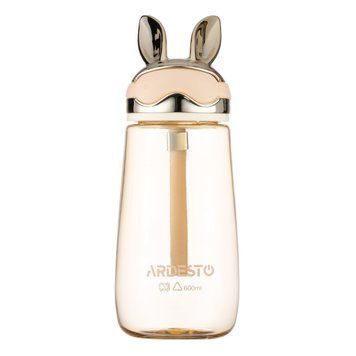 ARDESTO Пляшка для води ARDESTO Bunny 600мл, пластик, жовтий