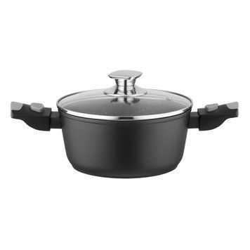 ARDESTO Casserole with glass lid Gemini Bari, 2.5l, aluminum, black AR1925AC фото