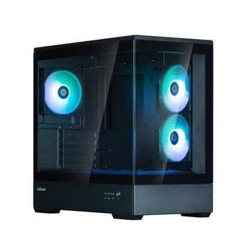 Zalman Корпус P30 Black V2, без БЖ, 1xUSB3.0, 1хUSB Type-C, 3x120мм ARGB, TG Front/Side Panel, mATX, чорний P30BLACKV2 фото