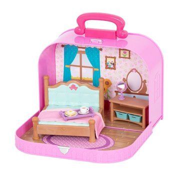 Игровой набор Li'l Woodzeez Кейс фиолетовый (Спальня) с аксессуарами WZ6598Z фото
