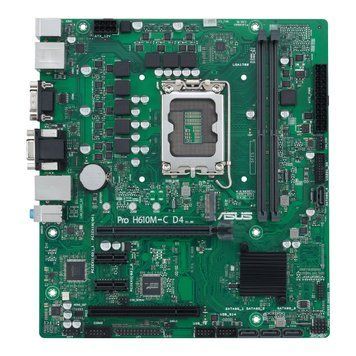 ASUS Материнcкая плата PRO H610M-C D4-CSM s1700 H610 2xDDR4 M.2 HDMI D-Sub mATX 90MB1A30-M0EAYC фото