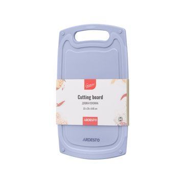 ARDESTO Дошка кухонна Gemini, 33х20х0.85см, пластик, сірий AR1433GR фото