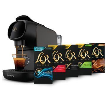 L`OR Кавомашина Philips Barista Sublime, 0.8л, капсули, чорний LM9012/60 фото