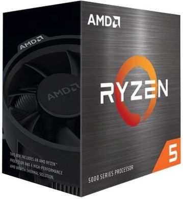 AMD Центральний процесор Ryzen 5 5600G 6C/12T 3.9/4.4GHz Boost 16Mb Radeon Graphics AM4 65W Wraith Stealth cooler Box 100-100000252BOX фото