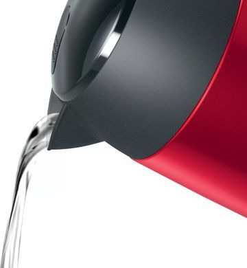 Bosch Электрочайник, 1.7л, металл, красный TWK3P424 фото