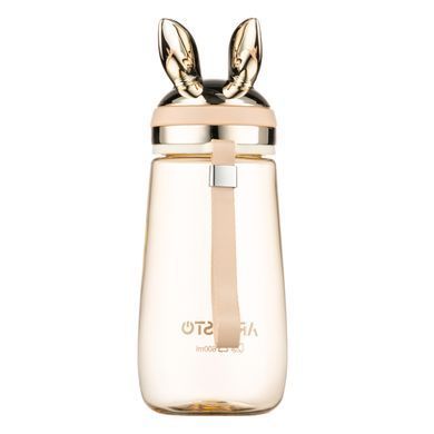 ARDESTO Пляшка для води ARDESTO Bunny 600мл, пластик, жовтий