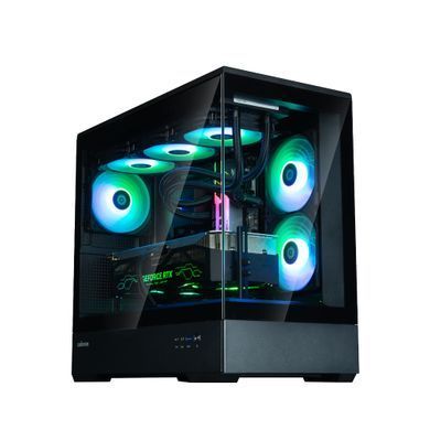 Zalman Корпус P30 Black V2, без БЖ, 1xUSB3.0, 1хUSB Type-C, 3x120мм ARGB, TG Front/Side Panel, mATX, чорний P30BLACKV2 фото