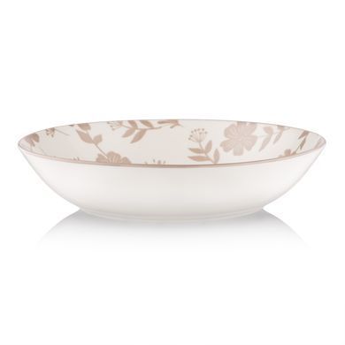 ARDESTO Soup plate Ravenna, 790ml, 20cm, porcelain, white-beige AR1320R фото