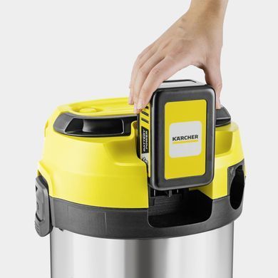 Karcher Пилосос професійний акумуляторний Karcher WD 3-18 S V-17/20 18В 110мБар контейнер 17л без АКБ та ЗП 1.628-575.0 фото