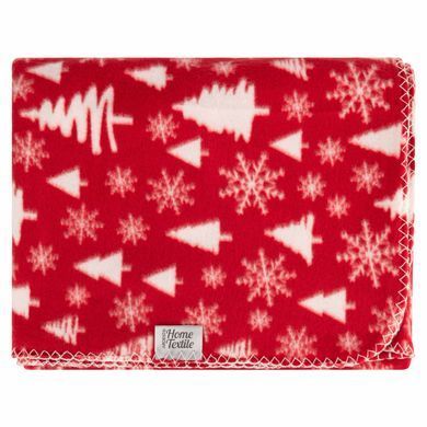 ARDESTO Плед Fleece 130x160см, 100% полиэстер, заснеженные елки