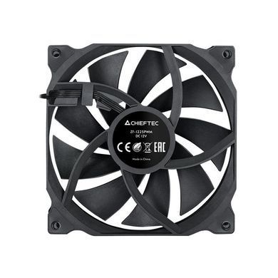 Chieftec Корпусний вентилятор ZF-1225PWM, 120мм, 1600rpm, HDB, 4pin PWM, 25.5dBa, чорний ZF-1225PWM фото