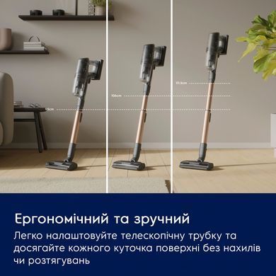Electrolux Пилосос безпровідний, конт пил -0.4л, автон. робота до 90хв, вага-3.2кг, НЕРА12, AutoMode, BRC, 4 насадки, сірий EP82UB25UG фото