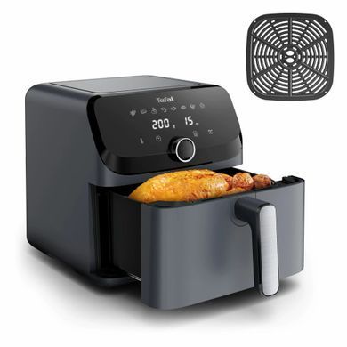 Tefal Мультипечь Easy Fry Mega, 1700Вт, чаша-7.5л, сенсорное управл., 8 программ, пластик, темно-серый EY855BE0 фото