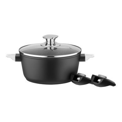 ARDESTO Casserole with glass lid Gemini Bari, 2.5l, aluminum, black AR1925AC фото