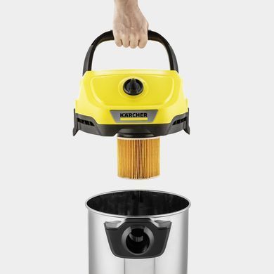 Karcher Пилосос професійний акумуляторний Karcher WD 3-18 S V-17/20 18В 110мБар контейнер 17л без АКБ та ЗП 1.628-575.0 фото
