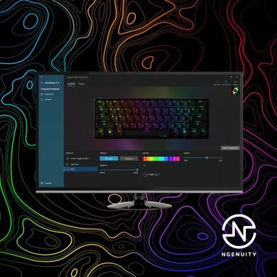 HyperX Клавіатура механічна Alloy Origins 60 61key, Red, USB-A, EN/UA, RGB, чорний 4P5N4AA фото