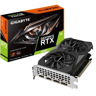 Gigabyte Видеокарта GeForce RTX 3050 6GB GDDR6 WINDFORCE OC GV-N3050WF2OCV2-6GD фото