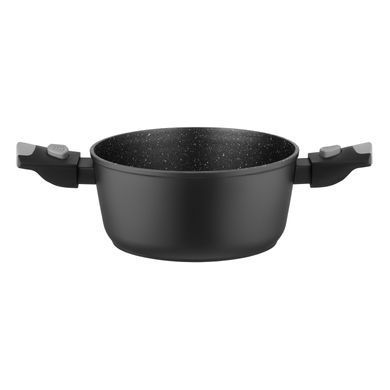 ARDESTO Casserole with glass lid Gemini Bari, 2.5l, aluminum, black AR1925AC фото