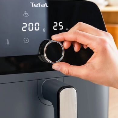 Tefal Мультипечь Easy Fry Mega, 1700Вт, чаша-7.5л, сенсорное управл., 8 программ, пластик, темно-серый EY855BE0 фото